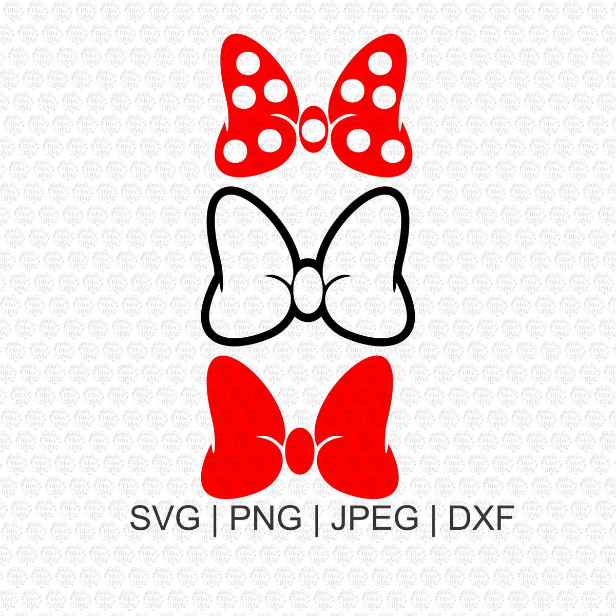 Minnie Mouse Bow Svg, Minnie Head Svg, Download Files, Svg Files