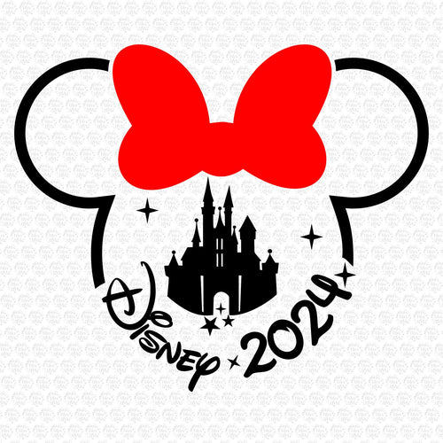 Minnie Mouse Disney Castle Family Trip 2024