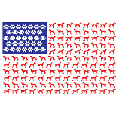 USA Dog Flag SVG