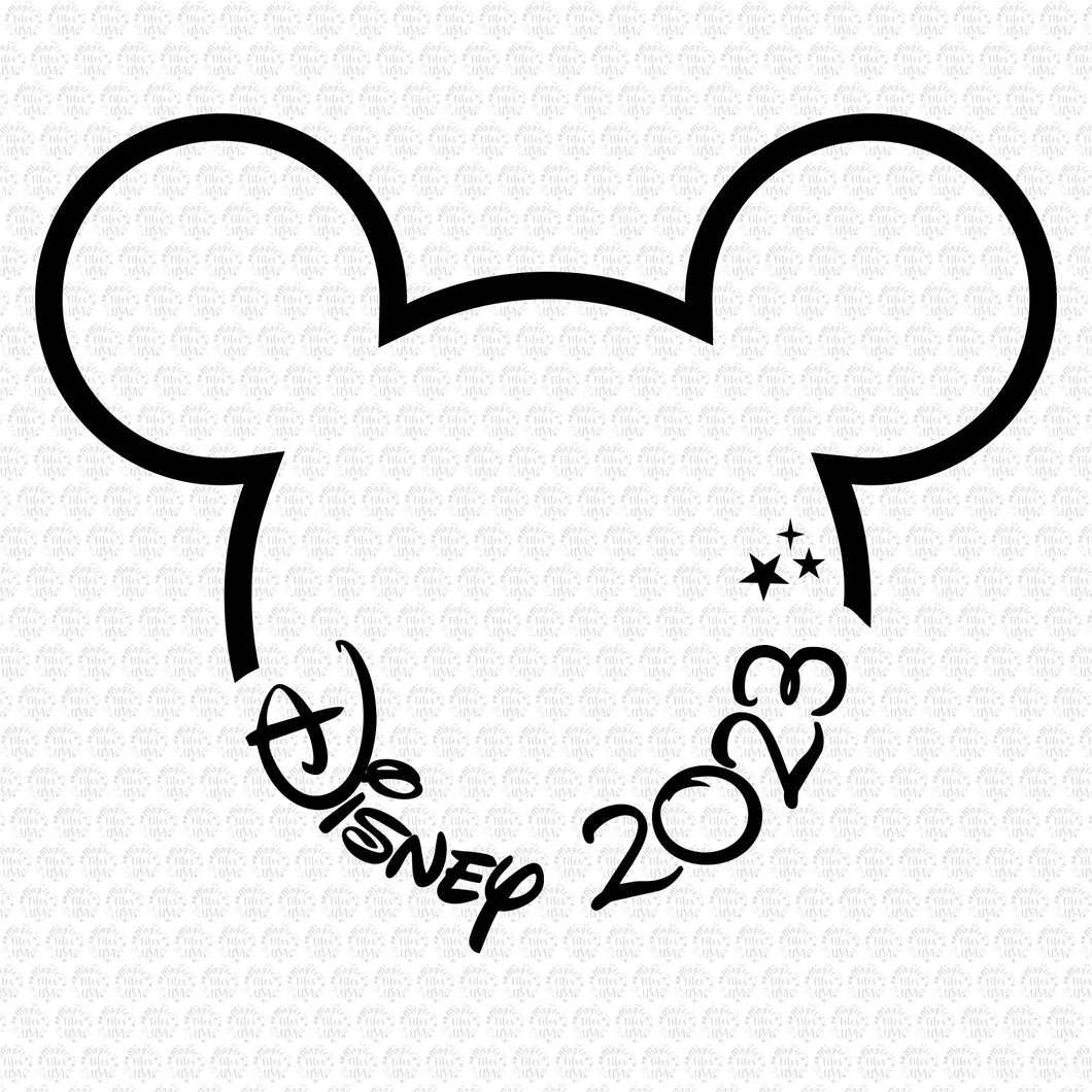 Disney Mickey Mouse Circle SVG