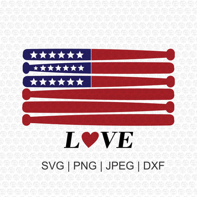 Baseball USA SVG