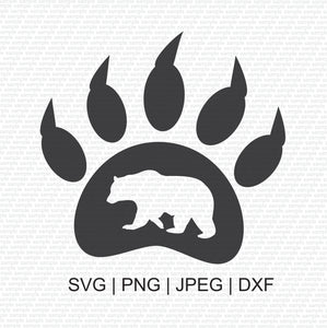 Bear Paw SVG