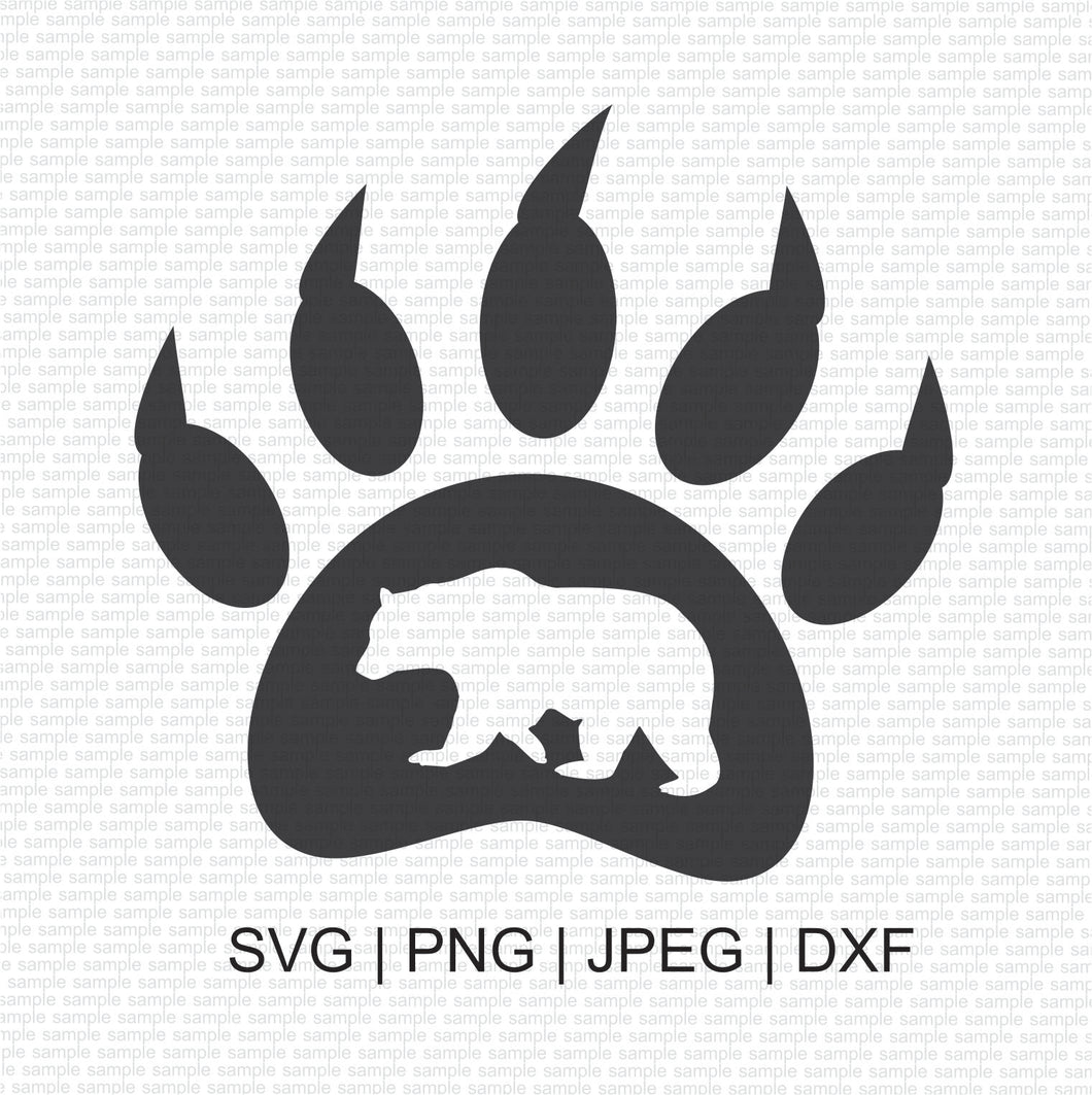 Bear Paw SVG