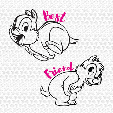Chipmunk Disney Best Friend Svg