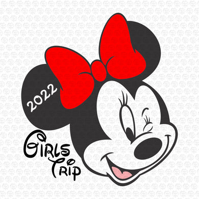 Minnie Mouse Girls Trip 2022 SVG