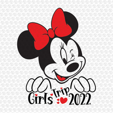 Minnie Mouse Girls Trip 2022 SVG