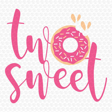 Two Sweet Donut Svg, Second Birthday Svg