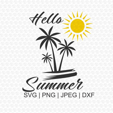 Hello Summer SVG