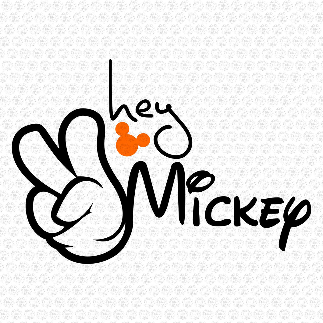 Hey Mickey Svg