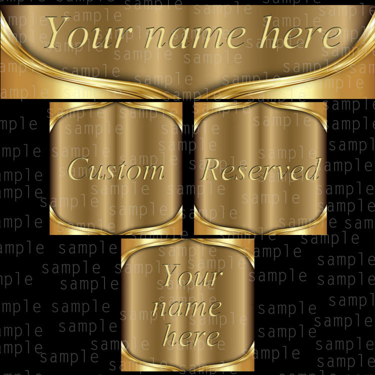 Etsy Store Gold Banner