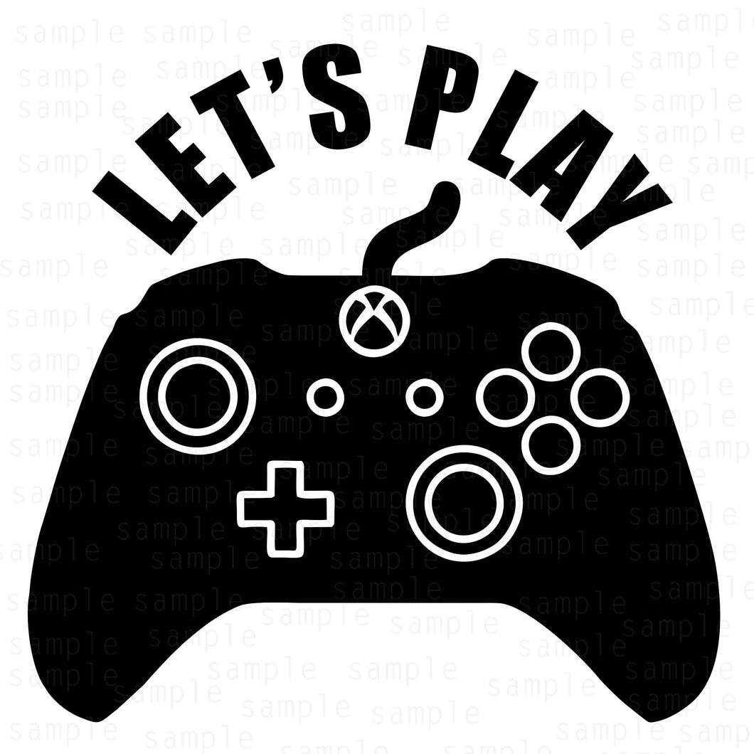 Let's play, Xbox Controller Svg