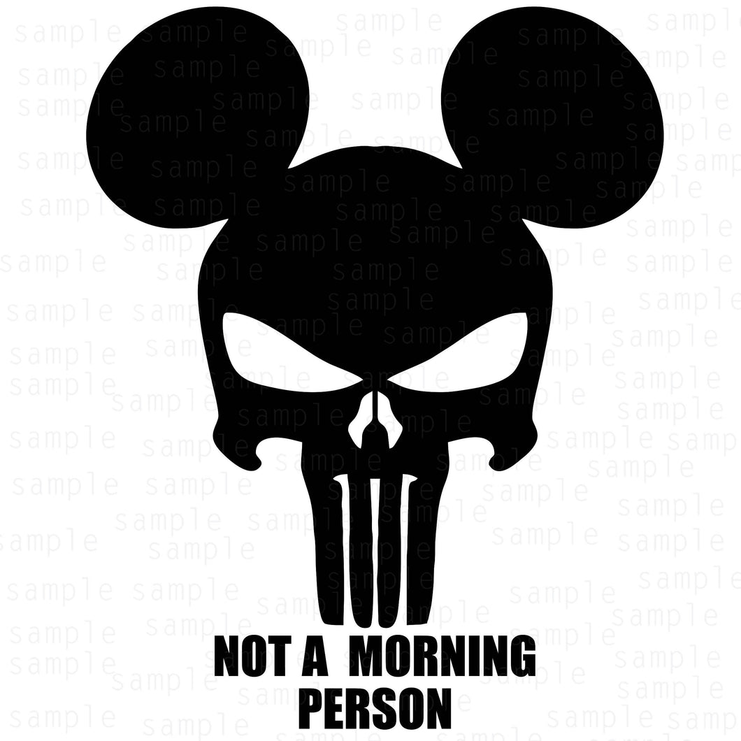 Mickey Skull Svg
