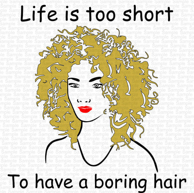 Boring Hair SVG