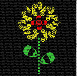 Motorcicle Flower SVG