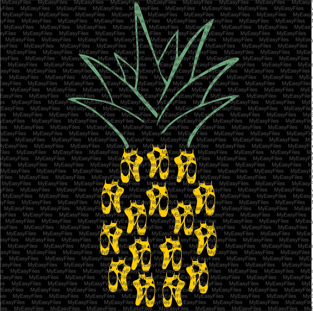 Pineapple Ballet shoes SVG