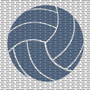 Volleyball Dark Svg