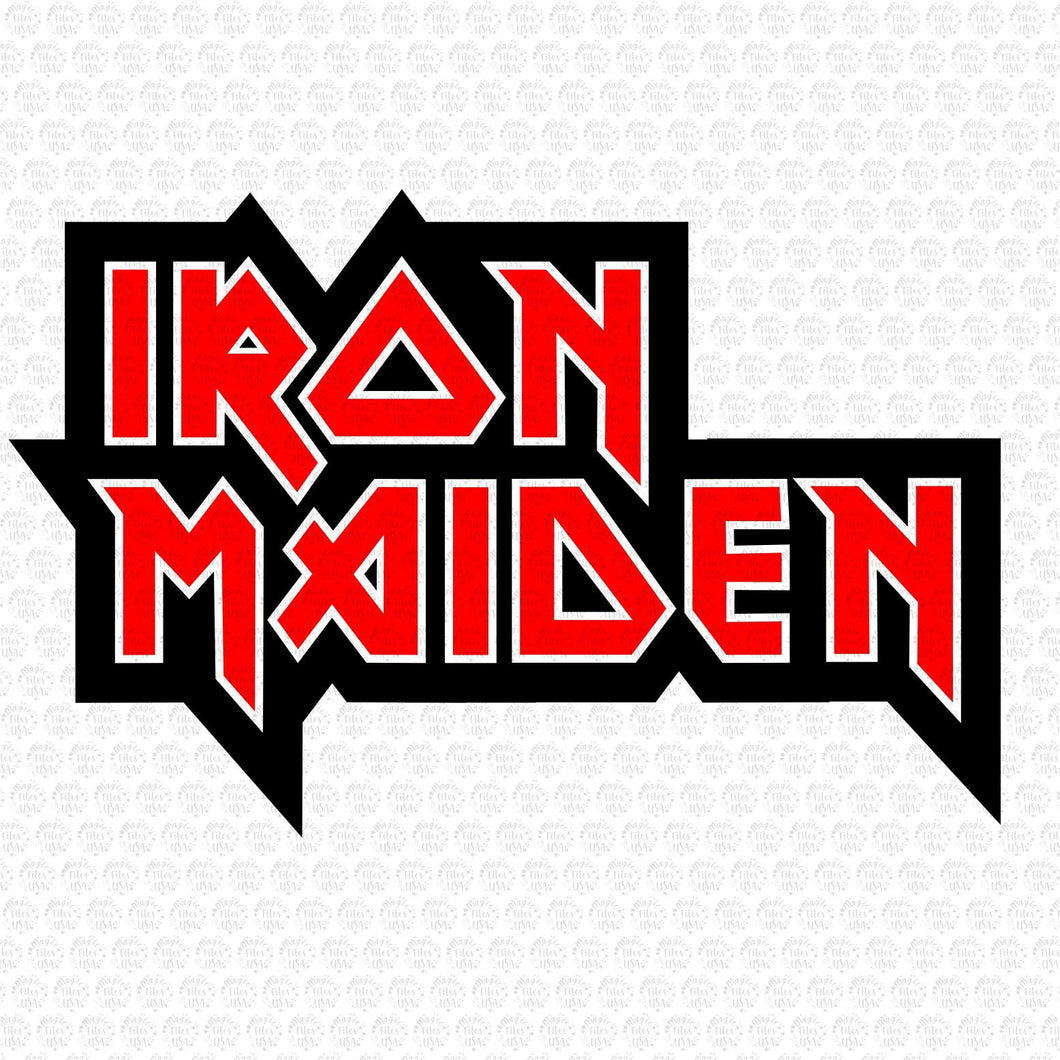 Iron Maiden Logo Svg, Iron Maiden Svg, Metal Music Band Svg, Iron ...