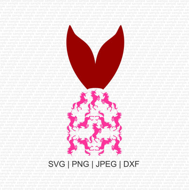 Mermaid Unicorn SVG