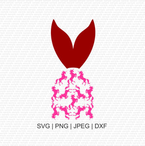 Mermaid Unicorn SVG