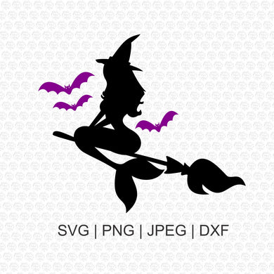 Mermaid Witch SVG