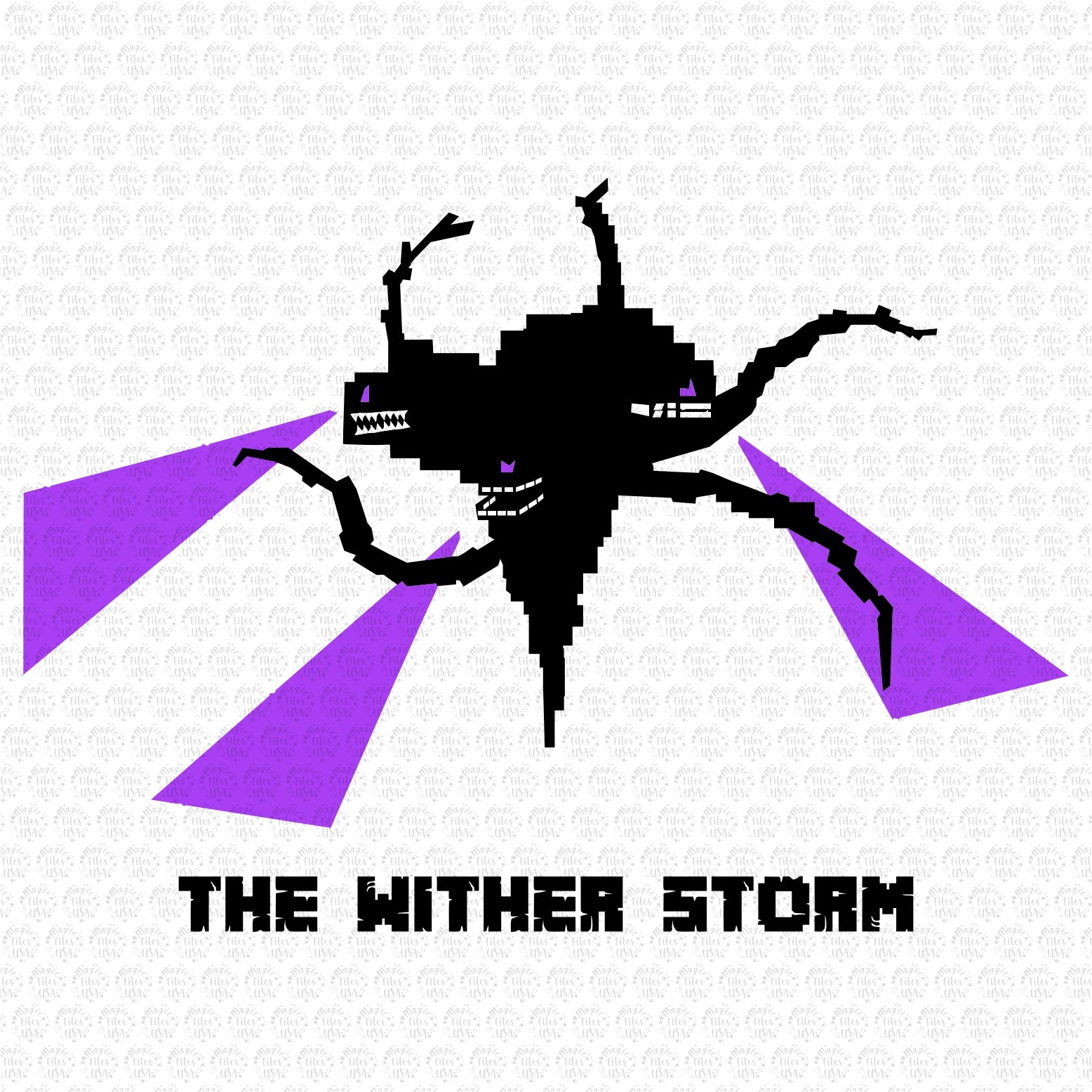 Wither Storm Illustration Minecraft Canvas Print for Sale by