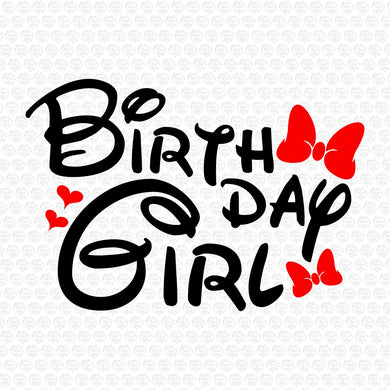 Birthday Girl Minnie Mouse Bow