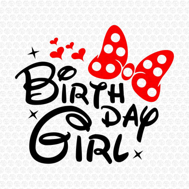 Birthday Girl Minnie Mouse Bow