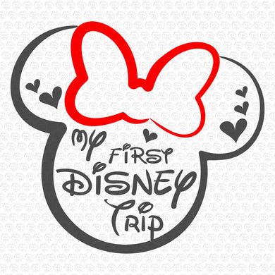 Minnie Mouse My First Disney Trip SVG