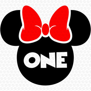 One Minnie Mouse Svg, Birthday Svg