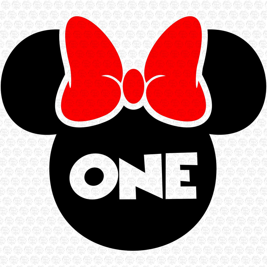 One Minnie Mouse Svg, Birthday Svg